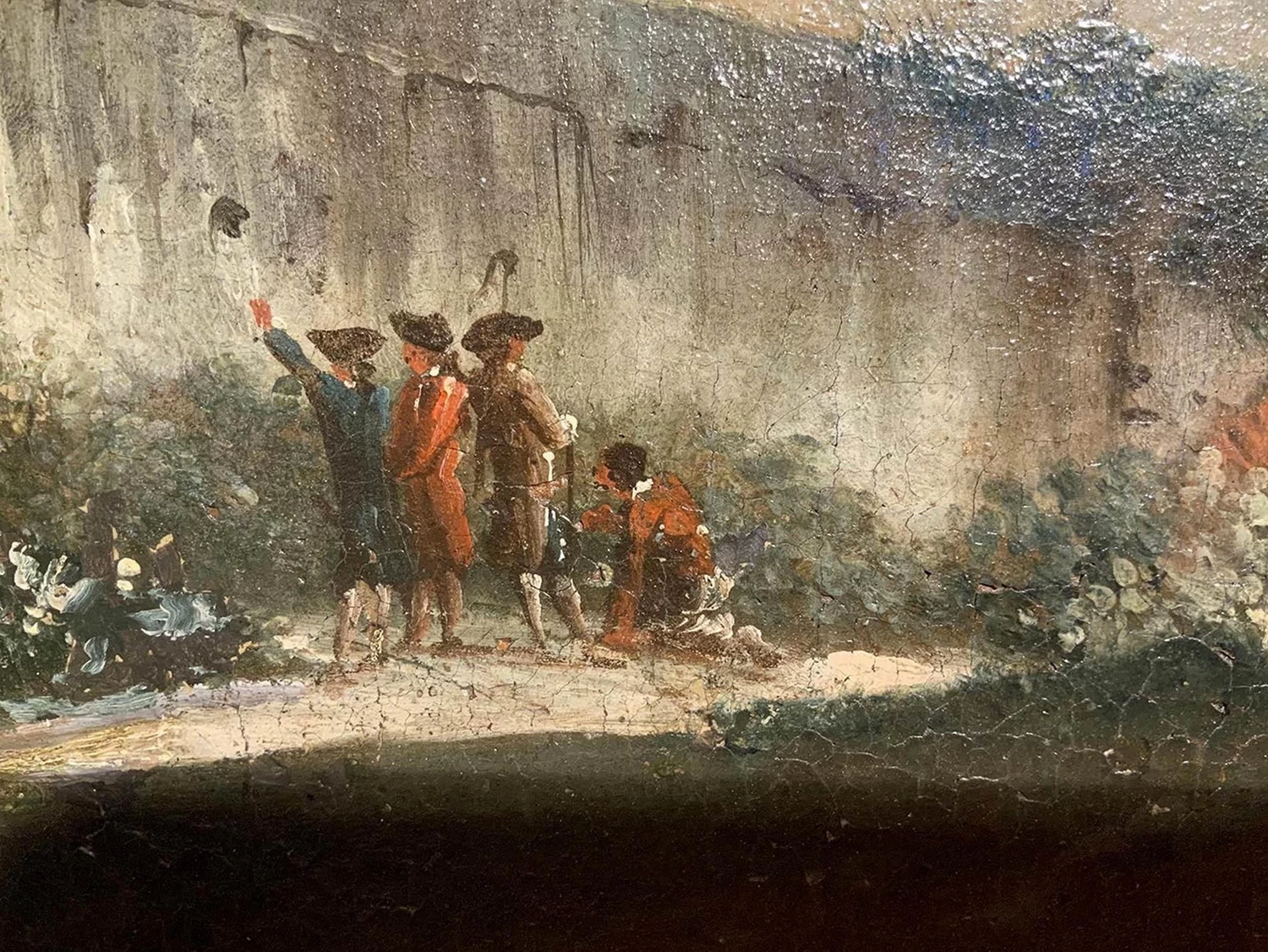 Veduta del Tevere - attribuito, dettaglio